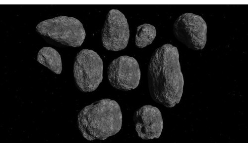 Asteroid Set 3D model