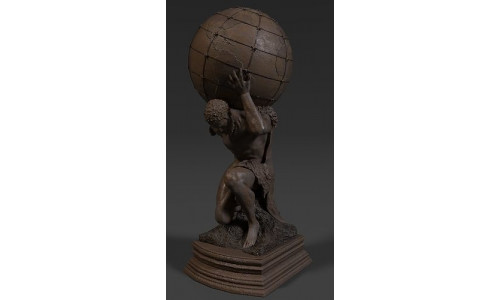 Atlas Statue Low-poly 3D model