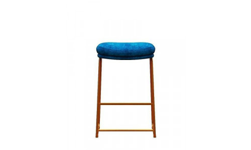 Bar chair fabric and gold foil Low-poly 3D model