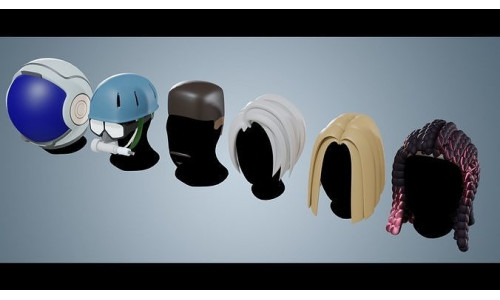 Base Haircuts 30-35 plus Low-poly 3D model