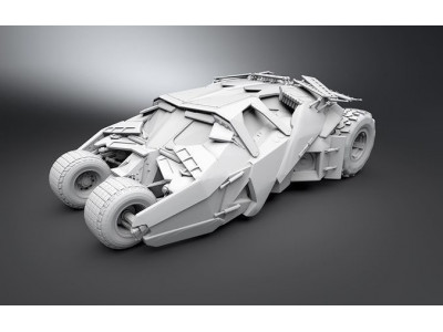 Batmobile Tumbler scale model 3D print model