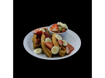 BELGIAN WAFFLE Low-poly 3D model
