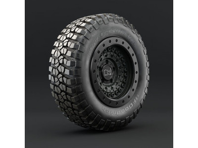 BF Goodrich KM2 Off-road Tire 3D model
