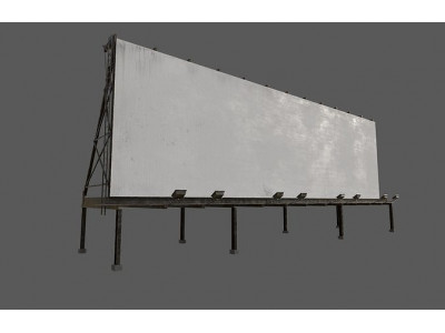 Billboard v1 Low-poly 3D model