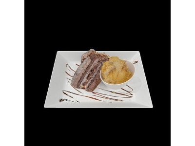 Blackout Chocolate Cake Low-poly 3D model