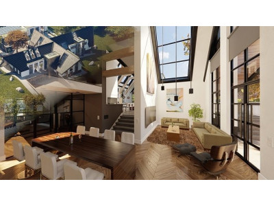 Blender Eevee Modern Villa Low-poly 3D model