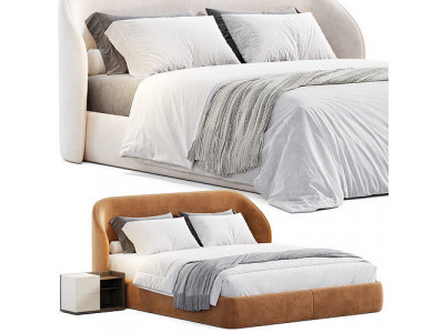 Bona Platform Bed Frame 3D model