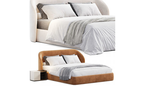 Bona Platform Bed Frame 3D model