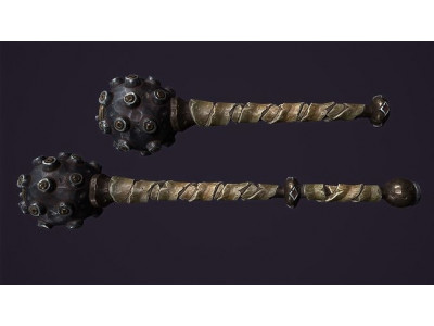 Brute mace Low-poly 3D model