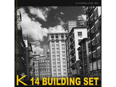 Building set  A 3D model
