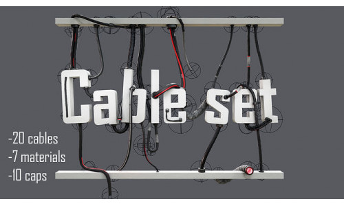 cable set 01 3D model