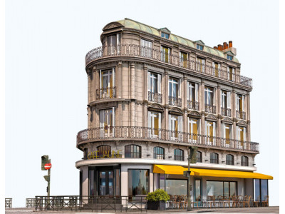 Cafe Jaune - European Architecture 3D model