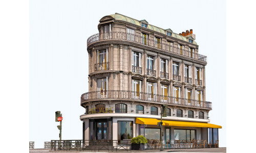 Cafe Jaune - European Architecture 3D model