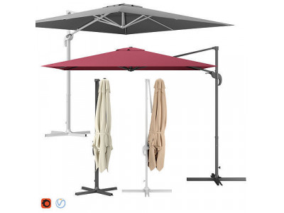 Cantilever Parasol 3D model