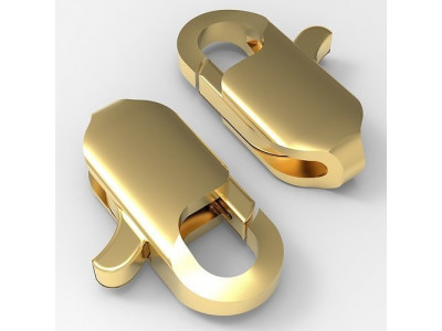 jewelry lock Carbine fastener 2 3D print model