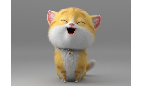 Cartoon Cat Rigged 3D model