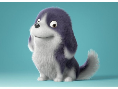 Cartoon Dog Rigged 3D model