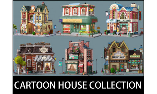 Cartoon House Collcetion V2 3D model