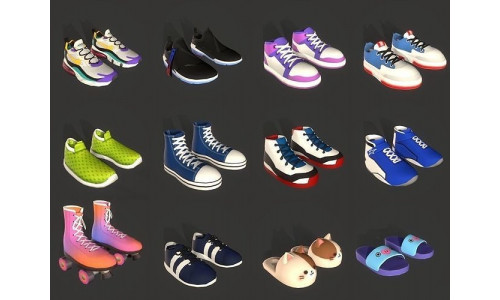 cartoon metaverse shoes 3D model