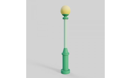 Cartoon Street Light 4 Low-poly 3D model