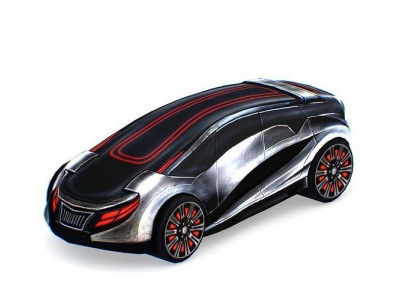 Cartoon Toy AR Racing Car 03 Low-poly 3D model