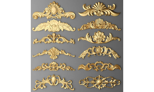 Cartouches SET 7 3D model