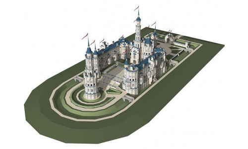 Castle Low-poly 3D model