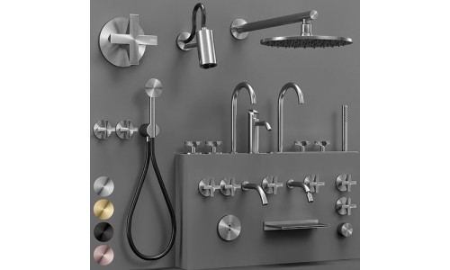 CEA CROSS bathroom faucet set 3D model