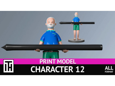 Character 12 3D print model