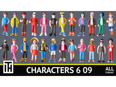 characters 6 09 Low-poly 3D model
