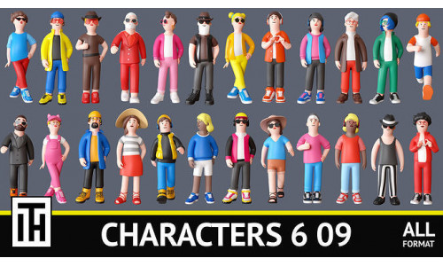 characters 6 09 Low-poly 3D model