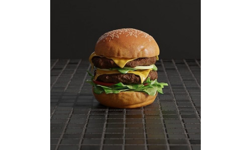 Cheeseburger HQ 3D model 3D model