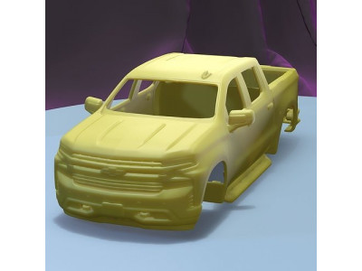 CHEVROLET SILVERADO CREW RST 2019 PRINTABLE CAR BODY 3D print model
