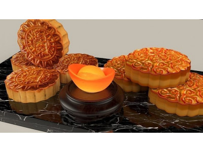 Chinese moon cake  3D model