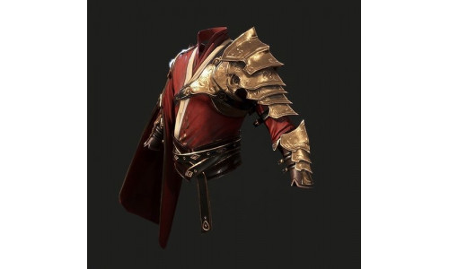Chinese style clothes Low-poly 3D model