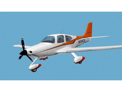 Cirrus Sr-22 airplane high detailed 3D model