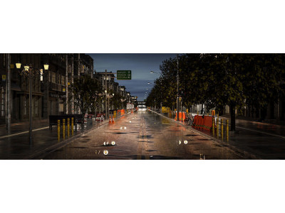 CITY STREET SCENE WITH ALL THE ASSET Low-poly 3D model