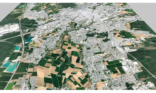 Cityscape Mulhouse France 3D model