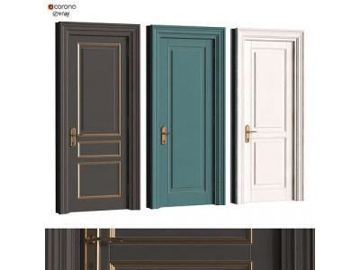 classice door set 324 3D model