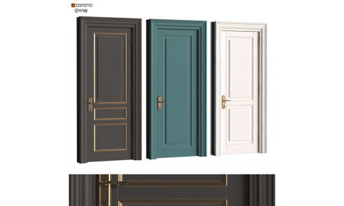 classice door set 324 3D model