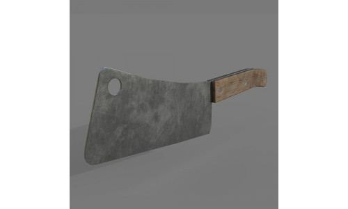 Cleaver Low-poly 3D model