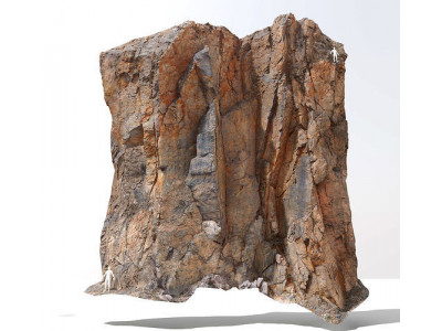 Cliff Large Scan 03 Low-poly 3D model