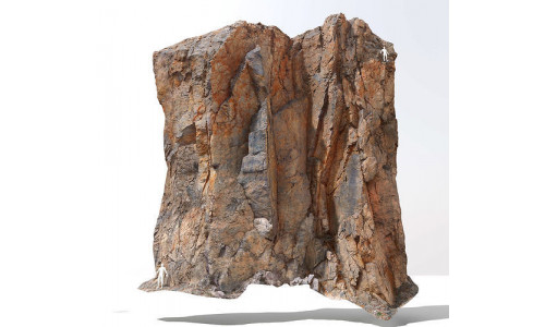 Cliff Large Scan 03 Low-poly 3D model