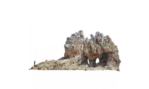 Coast Cliff Island Peak PBR Scan 01 Low-poly 3D model