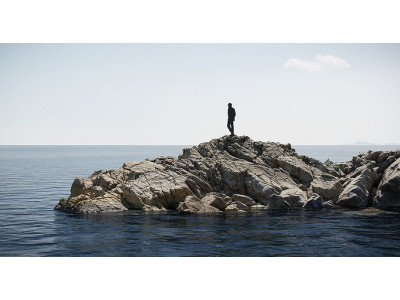 Coastal Cliff Rock Formation PBR Scan Low-poly 3D model