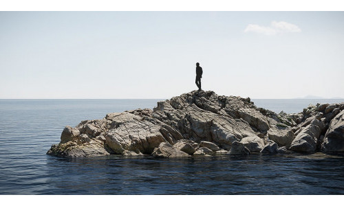 Coastal Cliff Rock Formation PBR Scan Low-poly 3D model