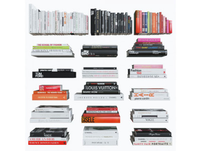 Coffee Table Books - Fashion 3D model