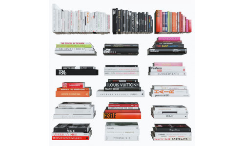 Coffee Table Books - Fashion 3D model