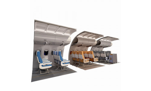 collection airplane chair 3 colors  3D model