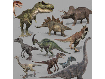 Colossal Dinosaur Pack 8K - fully animated 3D model